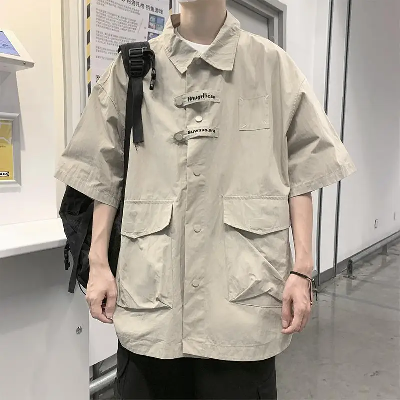 Plus Size Men's Large Workwear with Pocket Shirt Summer Casual Short Sleeve Loose Thin
Plus Size Men's Large Workwear with Pocket Shirt Summer Casual Short Sleeve Loose Thin