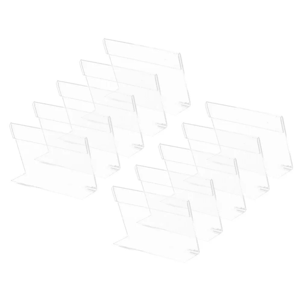10Pcs Acrylic Display Holder Rack Stable Reusable Price Tag Stand for Office Shop Exhibition Food Sign Vertical Table Display
10Pcs Acrylic Display Holder Rack Stable Reusable Price Tag Stand for Office Shop Exhibition Food Sign Vertical Table Display