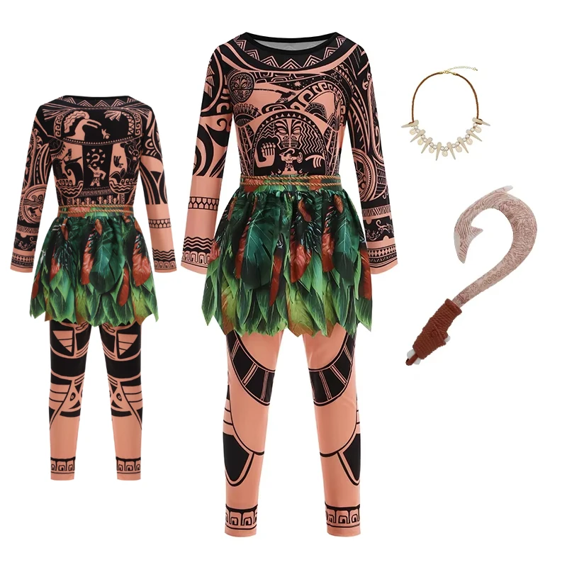 Moana Character Maui Clothes Tattoo Pants Boys Costume Kids Cosplay Birthday Carnival Performance Fish Hook Knife Outfits
Moana Character Maui Clothes Tattoo Pants Boys Costume Kids Cosplay Birthday Carnival Performance Fish Hook Knife Outfits