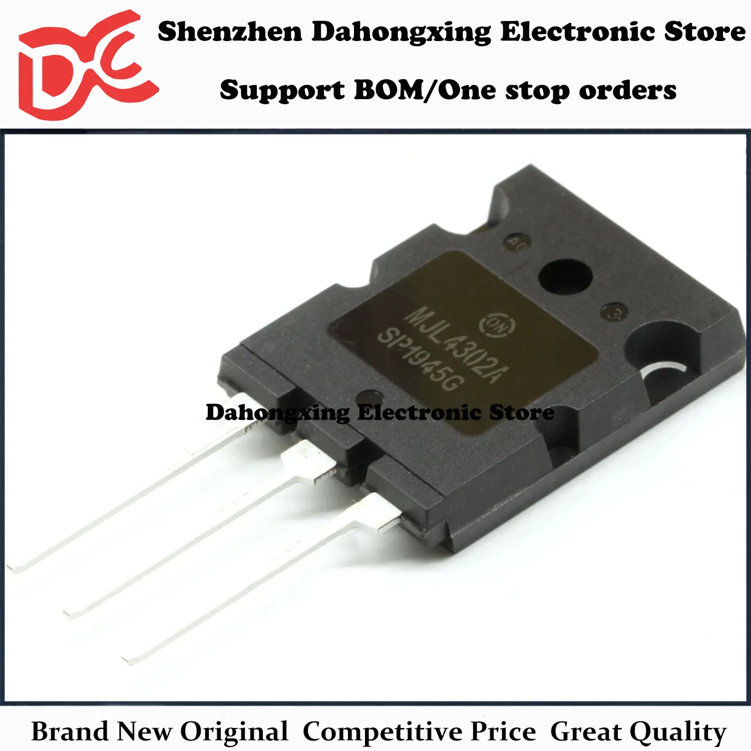 New Original 1Pair MJL4302A + MJL4281A TO-264 Audio Amplifier Transistor Electronic Components Great Quality
New Original 1Pair MJL4302A + MJL4281A TO-264 Audio Amplifier Transistor Electronic Components Great Quality