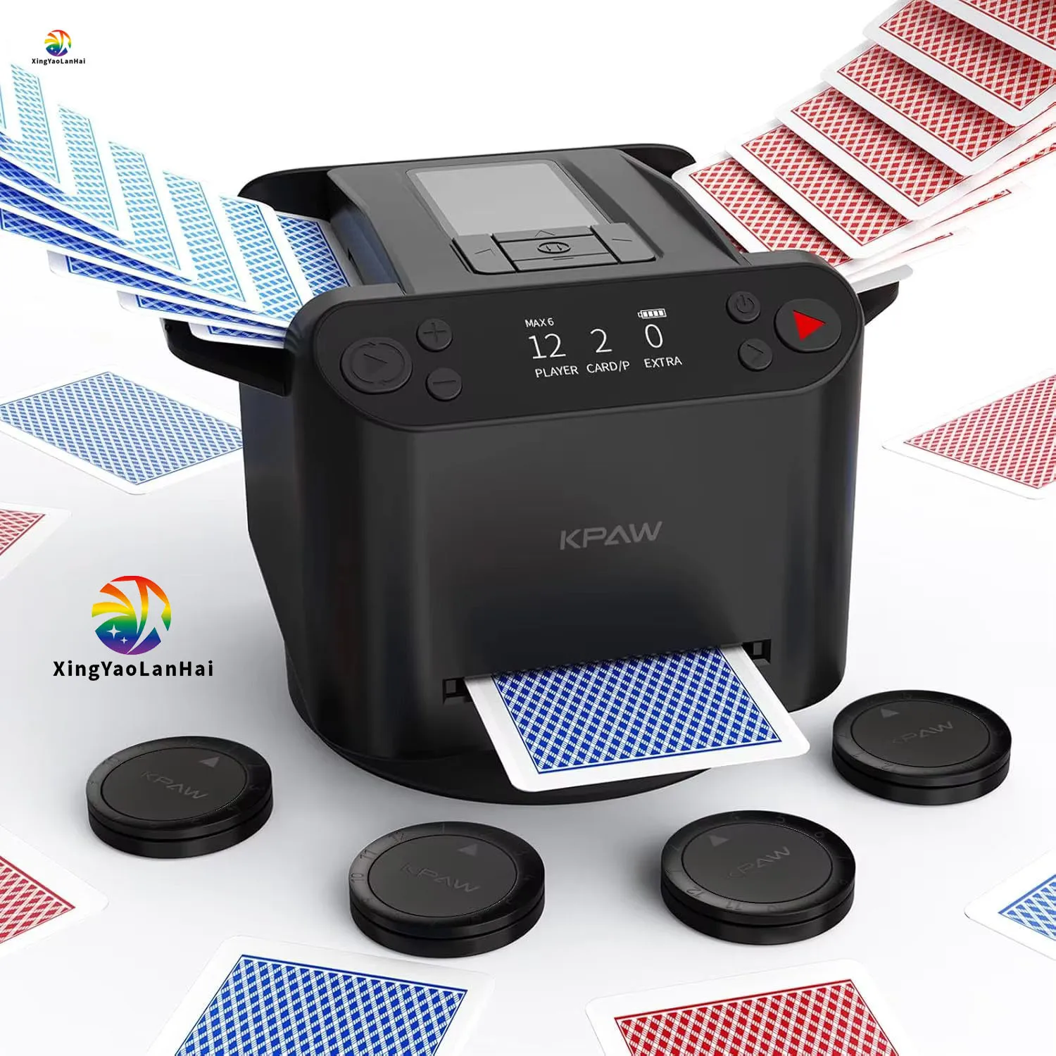 Professional Casino Multi-functional Card Distributing Shuffler Automatic Shuffling and Dealing Machine for Poker Game
Professional Casino Multi-functional Card Distributing Shuffler Automatic Shuffling and Dealing Machine for Poker Game