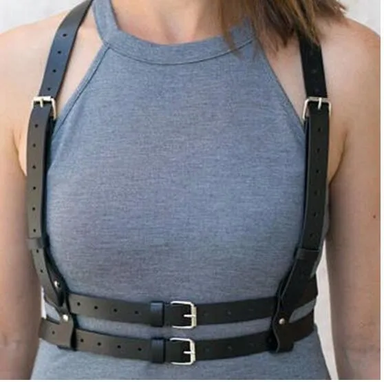 Women Fashion PU Leather Waist Belt Chest Harness Belt Corset Bondage Lingerie Punk Gothic Lingerie Clothing Accessorie
Women Fashion PU Leather Waist Belt Chest Harness Belt Corset Bondage Lingerie Punk Gothic Lingerie Clothing Accessorie