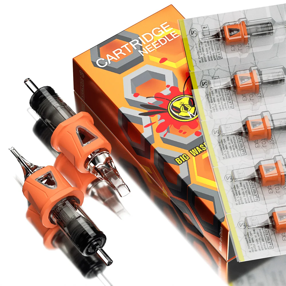 BIGWASP 10PCS Disposable Orange Tattoo Cartridge Needle RM/RL/M1/RS Needle diameter 0.30/0.35MM Tattoo Needle For Tattoo Machine
BIGWASP 10PCS Disposable Orange Tattoo Cartridge Needle RM/RL/M1/RS Needle diameter 0.30/0.35MM Tattoo Needle For Tattoo Machine