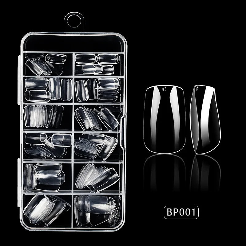 120 шт. прозрачных накладных ногтей, бесшовные, готовые к нанесению, не требуют полировки, длинная форма «кофан», 12 различных размеров
120 шт. прозрачных накладных ногтей, бесшовные, готовые к нанесению, не требуют полировки, длинная форма «кофан», 12 различных размеров