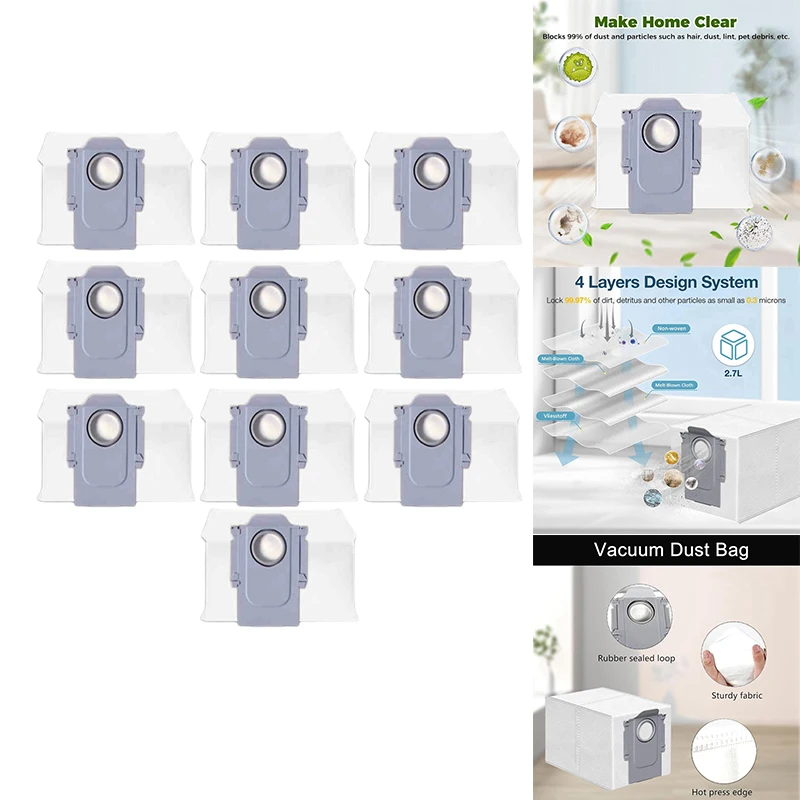 Dust Bags Forroborock Saros10 / G30 Vacuum Cleaner Parts Replacement Non-Woven Dust Bag Garbage Bag 12PCS
Dust Bags Forroborock Saros10 / G30 Vacuum Cleaner Parts Replacement Non-Woven Dust Bag Garbage Bag 12PCS