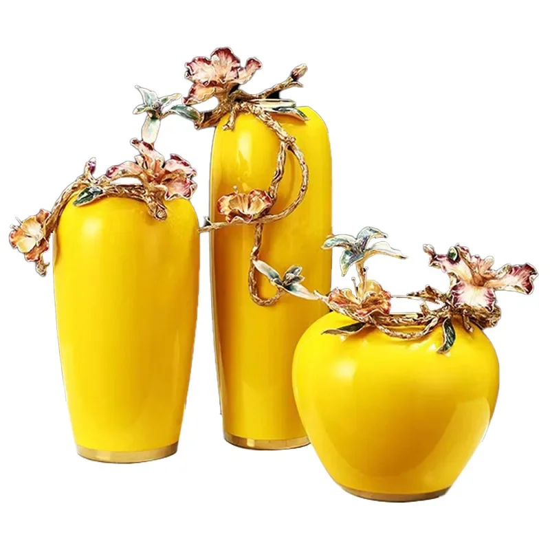 Tabletop ceramic dining table, flower arrangement, porch decoration, enamel vase
Tabletop ceramic dining table, flower arrangement, porch decoration, enamel vase