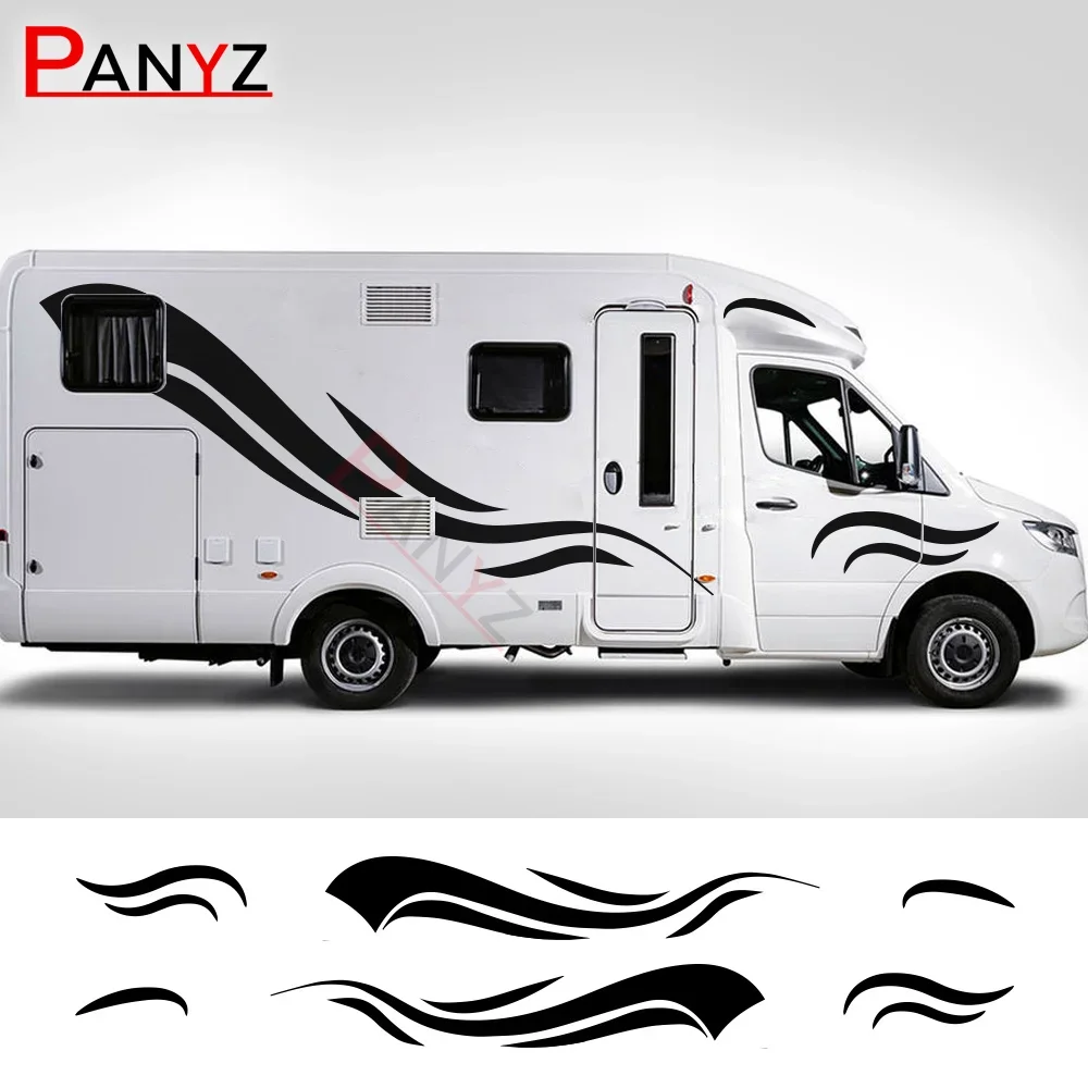 6PCS Motorhome Stripes Vinyl Stickers For Camper Van Horsebox Caravan RV Car Tuning Accessories Decoration Decals
6PCS Motorhome Stripes Vinyl Stickers For Camper Van Horsebox Caravan RV Car Tuning Accessories Decoration Decals
