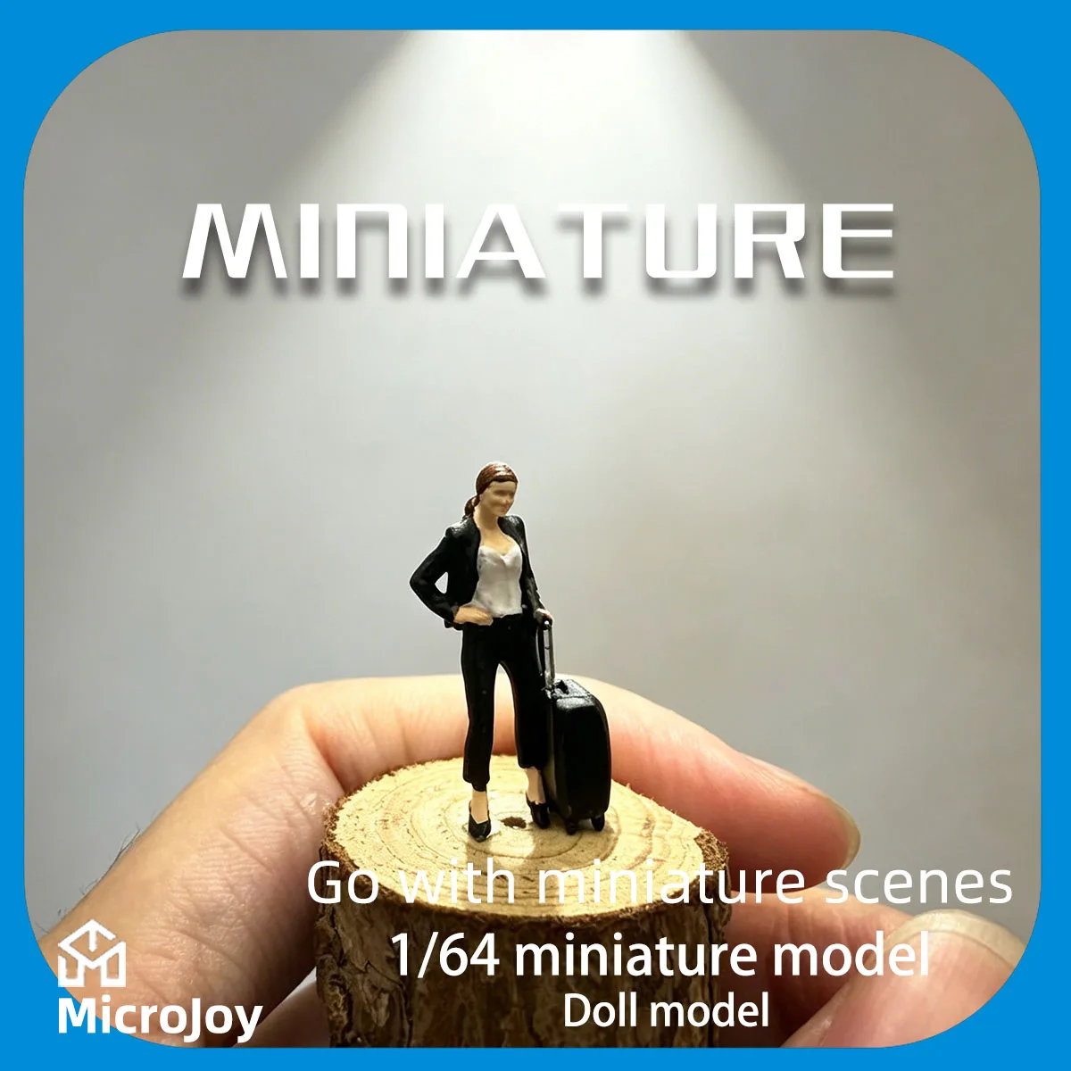 Miniature Doll Model 1:64 Scale, Suitcase and Suit Female Doll Model, Suitable for Ho Scale Train Dioramas, DIY Scenery, Creative Scenes, Mini Scene Sets, and Miniature Scene Accessories
Miniature Doll Model 1:64 Scale, Suitcase and Suit Female Doll Model, Suitable for Ho Scale Train Dioramas, DIY Scenery, Creative Scenes, Mini Scene Sets, and Miniature Scene Accessories