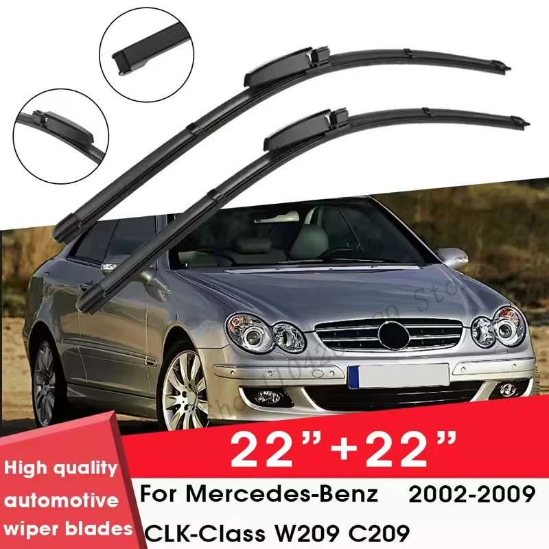 Car Wiper For Mercedes-Benz CLK-Class W209 C209 2002-2009 22"+ 22" Windshield Windscreen Clean Naturl Rubber Car Accessories
Car Wiper For Mercedes-Benz CLK-Class W209 C209 2002-2009 22"+ 22" Windshield Windscreen Clean Naturl Rubber Car Accessories