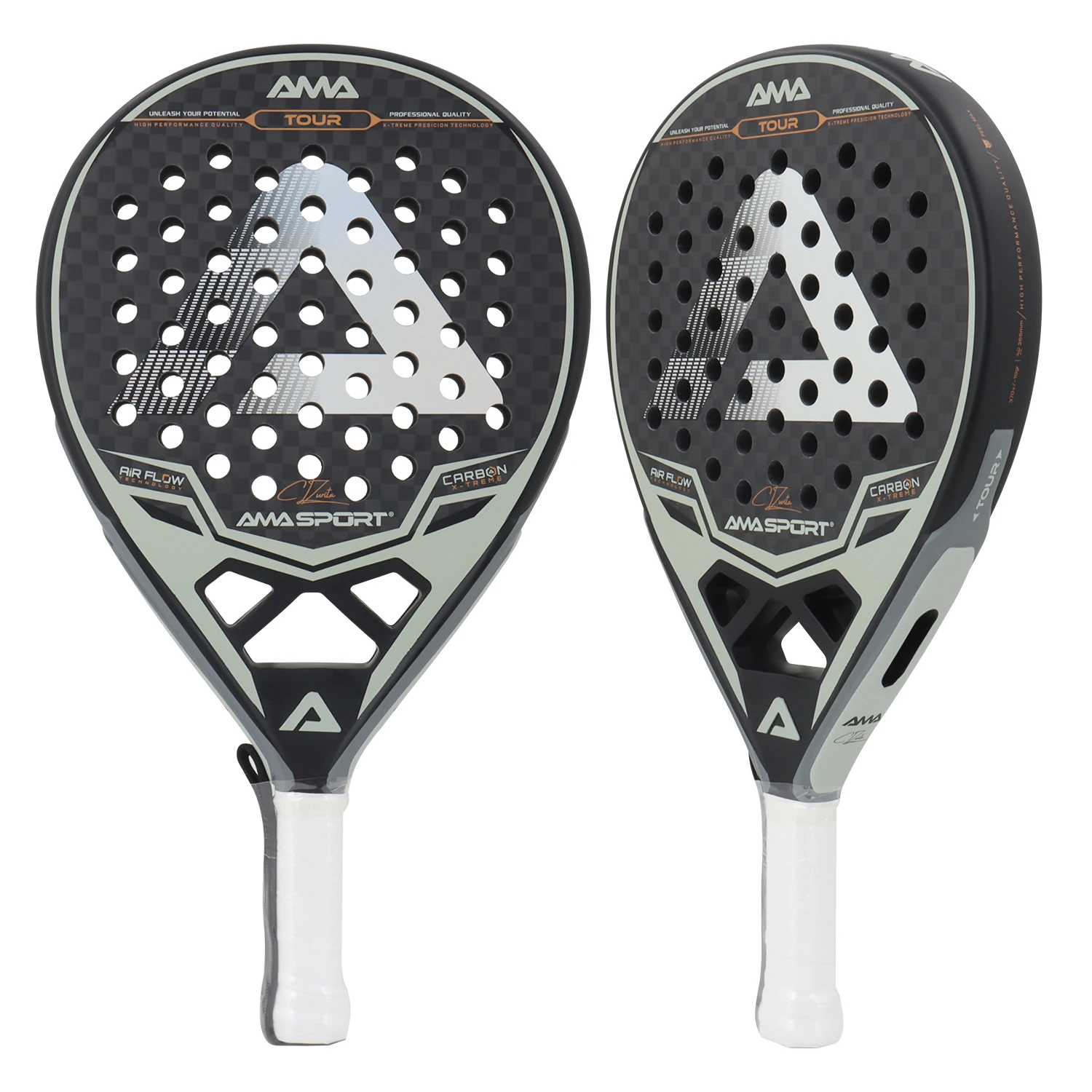 AMASPORT 12K Padel Racquet High Density EVA Memory Flex Foam Core Original Shape for Beginner to Advanced Players
AMASPORT 12K Padel Racquet High Density EVA Memory Flex Foam Core Original Shape for Beginner to Advanced Players