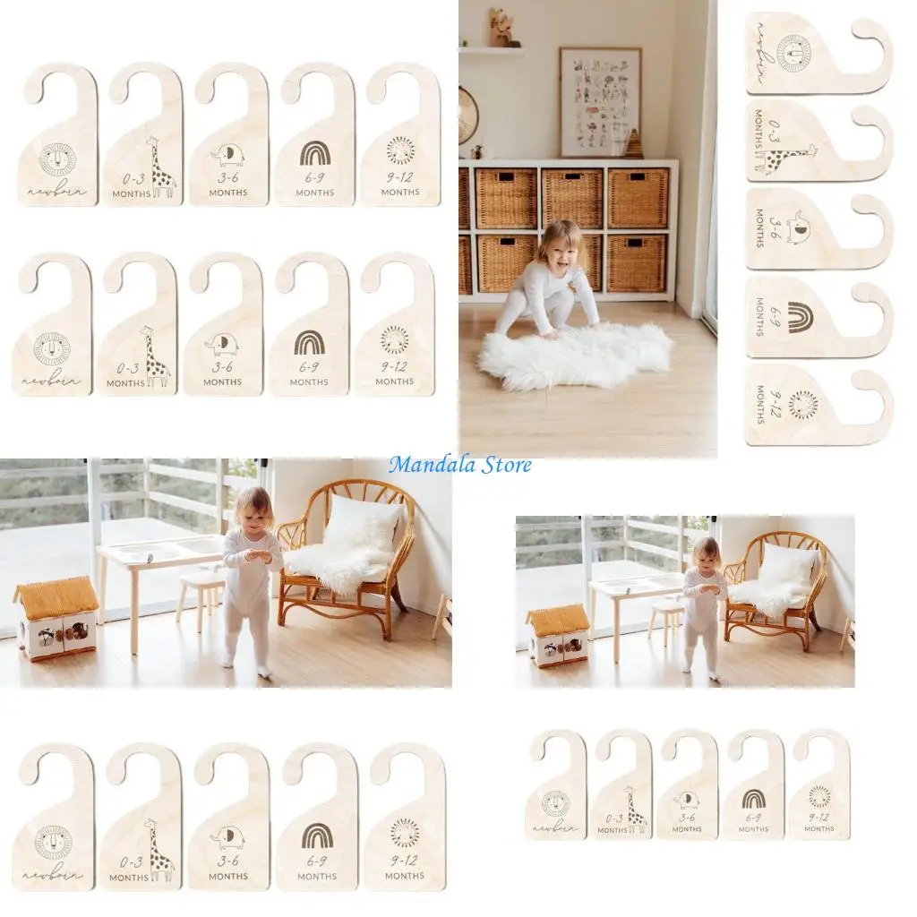 U2JC Wooden Baby Closet Dividers Clothes Organizers Newborn Growth Remembrance
U2JC Wooden Baby Closet Dividers Clothes Organizers Newborn Growth Remembrance