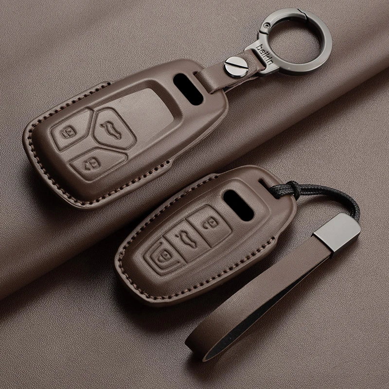 Car Key Case Cover for Audi A5 S5 S4 Q7 TT TTS RS3 RS5 RS7 A3 A4 B9 A6 A7 4K A8 S8 E-tron Q5 Q8 C8 D5 SQ8 Leather Car Keychain
Car Key Case Cover for Audi A5 S5 S4 Q7 TT TTS RS3 RS5 RS7 A3 A4 B9 A6 A7 4K A8 S8 E-tron Q5 Q8 C8 D5 SQ8 Leather Car Keychain