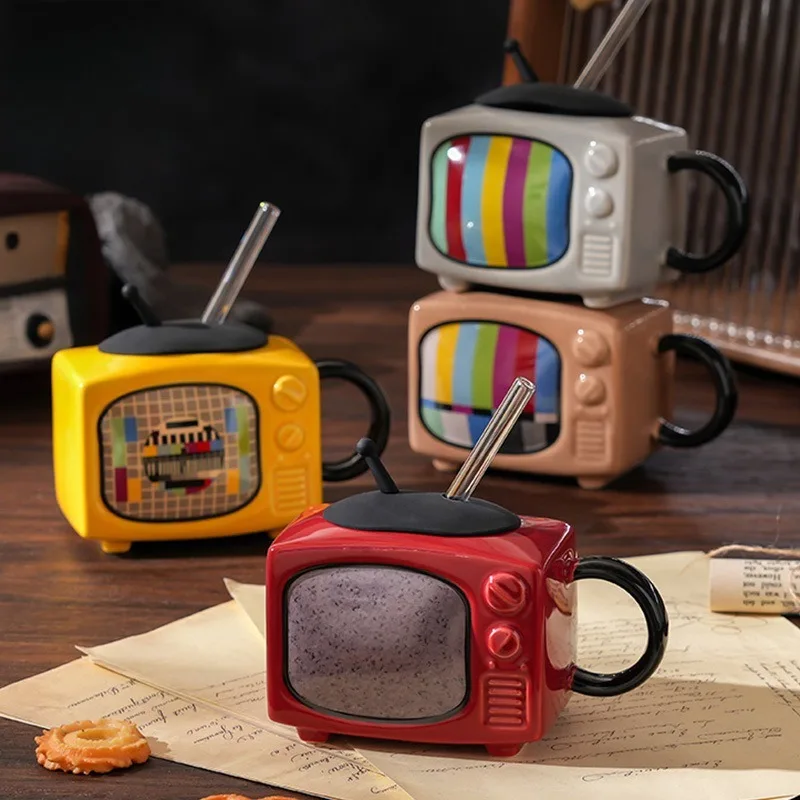 Ceramic Cup Nostalgic Retro TV Creative Funny Good-looking Home with Lid Handle Straw Cup Birthday Gifts
Ceramic Cup Nostalgic Retro TV Creative Funny Good-looking Home with Lid Handle Straw Cup Birthday Gifts