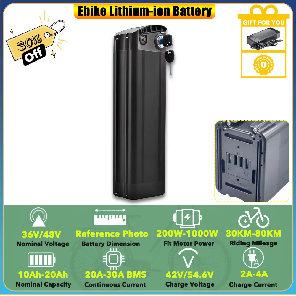 Сменная подседельная трубка 48 В 12,5 Ач 17,5 Ач 20 Ач Литий-ионный аккумулятор Silver Fish для городского пригородного электрического велосипеда
Сменная подседельная трубка 48 В 12,5 Ач 17,5 Ач 20 Ач Литий-ионный аккумулятор Silver Fish для городского пригородного электрического велосипеда