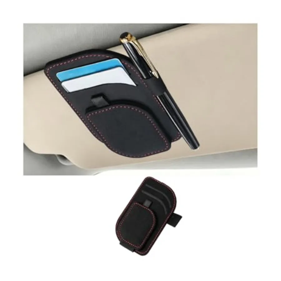 Car Sun Visor Organizer, Multi-Pocket Vehicle Sunglass Card Holder with Pen Slot, Automotive Interior Sunshade Glasses Storage
Car Sun Visor Organizer, Multi-Pocket Vehicle Sunglass Card Holder with Pen Slot, Automotive Interior Sunshade Glasses Storage