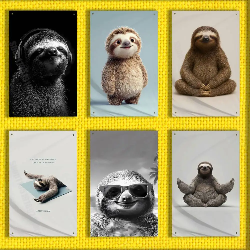 Yoga Sloth Sleep Cute Flag For 150*200cm 60*90cm 60*110cm 80*120cm 100*150cm 50*70cm Outdoor Banner Tapestry
Yoga Sloth Sleep Cute Flag For 150*200cm 60*90cm 60*110cm 80*120cm 100*150cm 50*70cm Outdoor Banner Tapestry