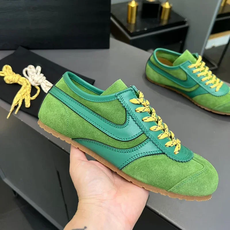 2026 Unisex Genuine Leather German Trainer Shoes Women's Four-Season Fashion Retro Color Block Running Shoes Designer Style Wome
2026 Unisex Genuine Leather German Trainer Shoes Women's Four-Season Fashion Retro Color Block Running Shoes Designer Style Wome