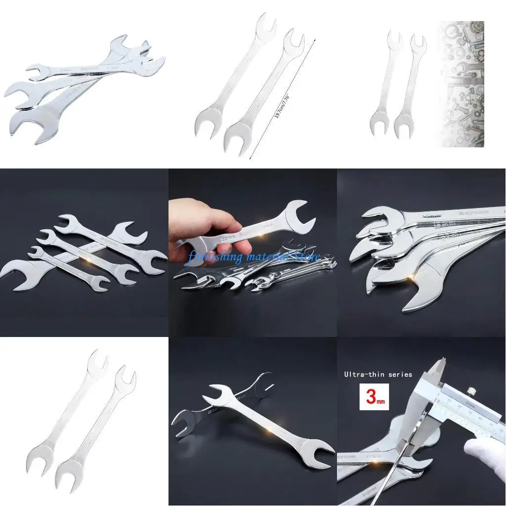 Y5GD 2Pieces Open Ended Flat Spanner Metric Wrench for Under Limited Space Conditions
Y5GD 2Pieces Open Ended Flat Spanner Metric Wrench for Under Limited Space Conditions