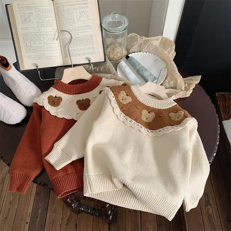 Boys Girls Warm Sweater Autumn Winter Cute Cartoon Pullover Round Neck Long Sleeved Tops Comfortable Children Clothing 4-8 Years
Boys Girls Warm Sweater Autumn Winter Cute Cartoon Pullover Round Neck Long Sleeved Tops Comfortable Children Clothing 4-8 Years