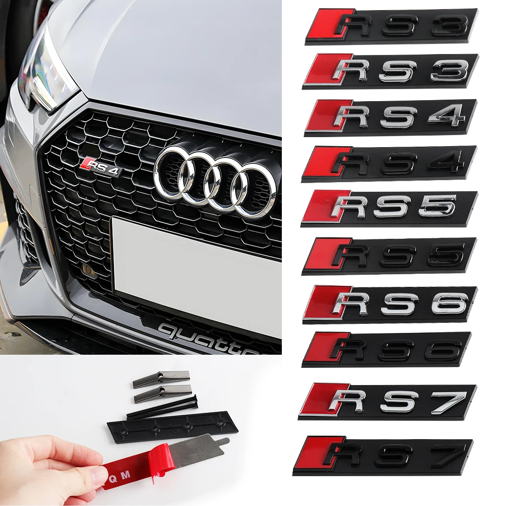 3D ABS RS3 RS4 RS5 RS6 RS7 RS8 Emblem Logo Car Front Hood Grille Badge Cover Sticker Decor Accessories For Audi Sline TT RS S A3
3D ABS RS3 RS4 RS5 RS6 RS7 RS8 Emblem Logo Car Front Hood Grille Badge Cover Sticker Decor Accessories For Audi Sline TT RS S A3