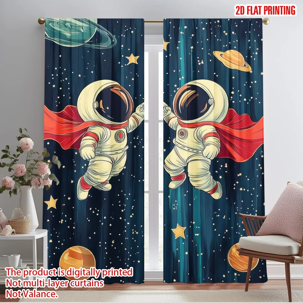 2pcs,2D plane printing Minimalist Curtains Space Buddies Polyester Easy Install (without rod) Festive Use for Bedroom, Living
2pcs,2D plane printing Minimalist Curtains Space Buddies Polyester Easy Install (without rod) Festive Use for Bedroom, Living