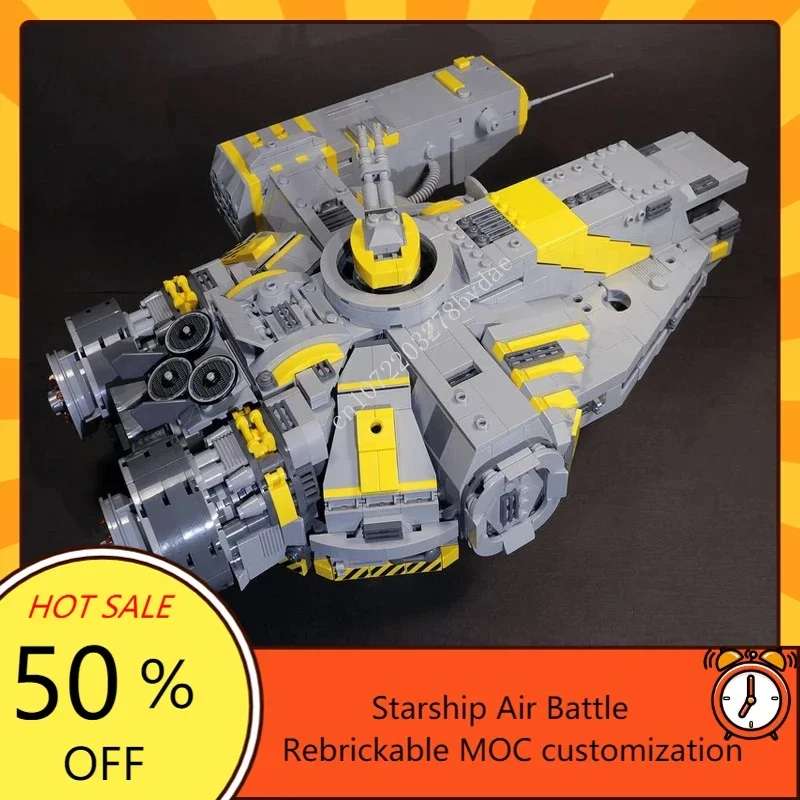 1677PCS Space Battle Series MOC Starship Class Breon Dayvan Model Custom Puzzles DIY Assembly Toys Birthday Kids Gifts
1677PCS Space Battle Series MOC Starship Class Breon Dayvan Model Custom Puzzles DIY Assembly Toys Birthday Kids Gifts