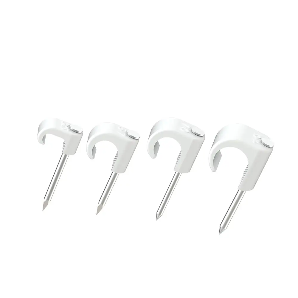 White Cable Clips Pack of 200, Heavy-Duty Nail in Wire Clips, 304 Stainless Steel, UV and Weather Resistant, Cable Wire Manag
White Cable Clips Pack of 200, Heavy-Duty Nail in Wire Clips, 304 Stainless Steel, UV and Weather Resistant, Cable Wire Manag