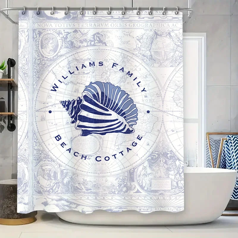 Карта морской ракушки, набор занавесок для душа, персонализированный для семейного декора пляжного дома, украшение дома, водонепроницаемая ткань 180x230 см 
Карта морской ракушки, набор занавесок для душа, персонализированный для семейного декора пляжного дома, украшение дома, водонепроницаемая ткань 180x230 см