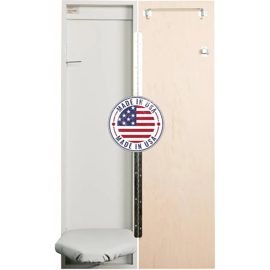 Surface Mount or Built-In Ironing Center Cabinet with 42 Inch Ironing Board and Flat Maple Veneer Door-IAW42WDU
Surface Mount or Built-In Ironing Center Cabinet with 42 Inch Ironing Board and Flat Maple Veneer Door-IAW42WDU