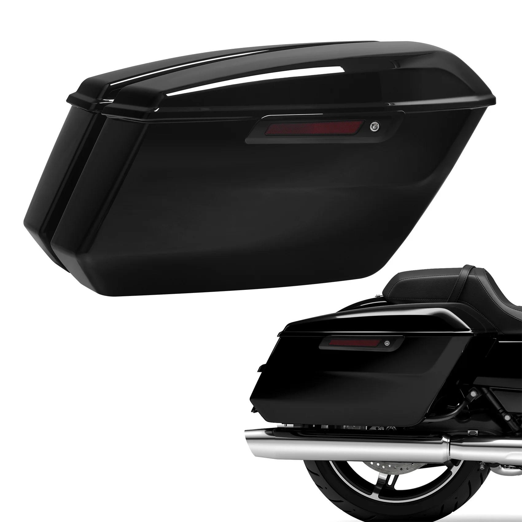 Vivid Black Saddlebags For Harley CVO Street Glide FLHXSE 2023-2026 Ultra FLHXU 2025 Road Glide FLTRX 2024-2026 ST FLHXSTSE 2026
Vivid Black Saddlebags For Harley CVO Street Glide FLHXSE 2023-2026 Ultra FLHXU 2025 Road Glide FLTRX 2024-2026 ST FLHXSTSE 2026