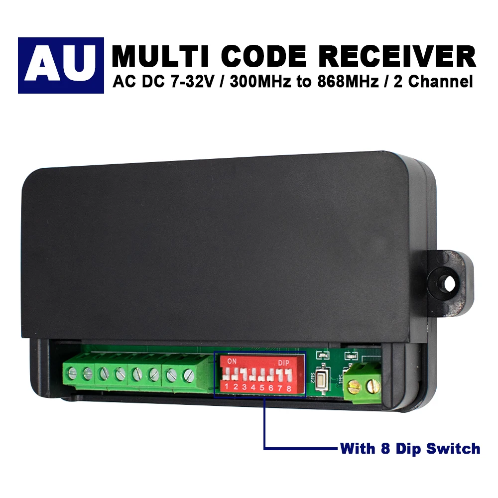 433MHz-868.8MHz MULTI CODE Garage Door Receiver Controller Gate Opener For ATA PTX5 PTX5V1 PTX5V2 Merlin+HERCULIFT Superlift
433MHz-868.8MHz MULTI CODE Garage Door Receiver Controller Gate Opener For ATA PTX5 PTX5V1 PTX5V2 Merlin+HERCULIFT Superlift