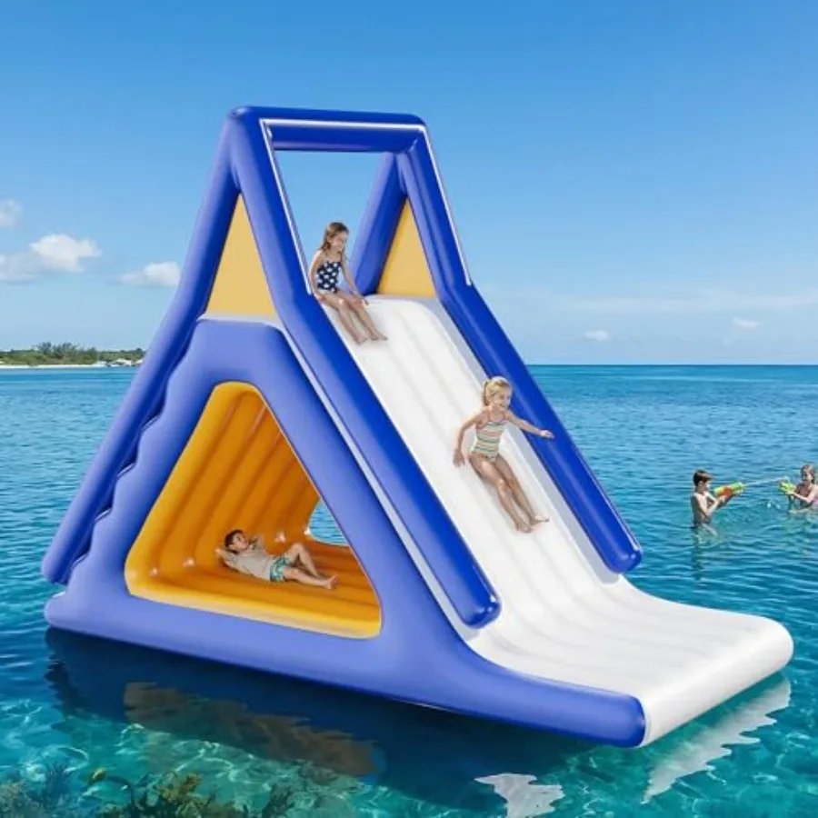 15L×10W×11H FT Commercial Inflatable Water Slide with Climbing Handle White Blue Yellow Outdoor Waterfall Slide for Adults Easy
15L×10W×11H FT Commercial Inflatable Water Slide with Climbing Handle White Blue Yellow Outdoor Waterfall Slide for Adults Easy