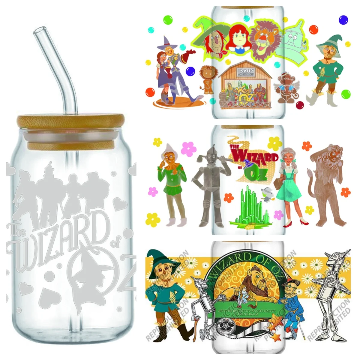 New The Wizard of OZ Pattern 16oz Libbey UV DTF Cup Wrap Transfer Sticker DIY Logo Self adhesive Mug Decal Sticker
New The Wizard of OZ Pattern 16oz Libbey UV DTF Cup Wrap Transfer Sticker DIY Logo Self adhesive Mug Decal Sticker