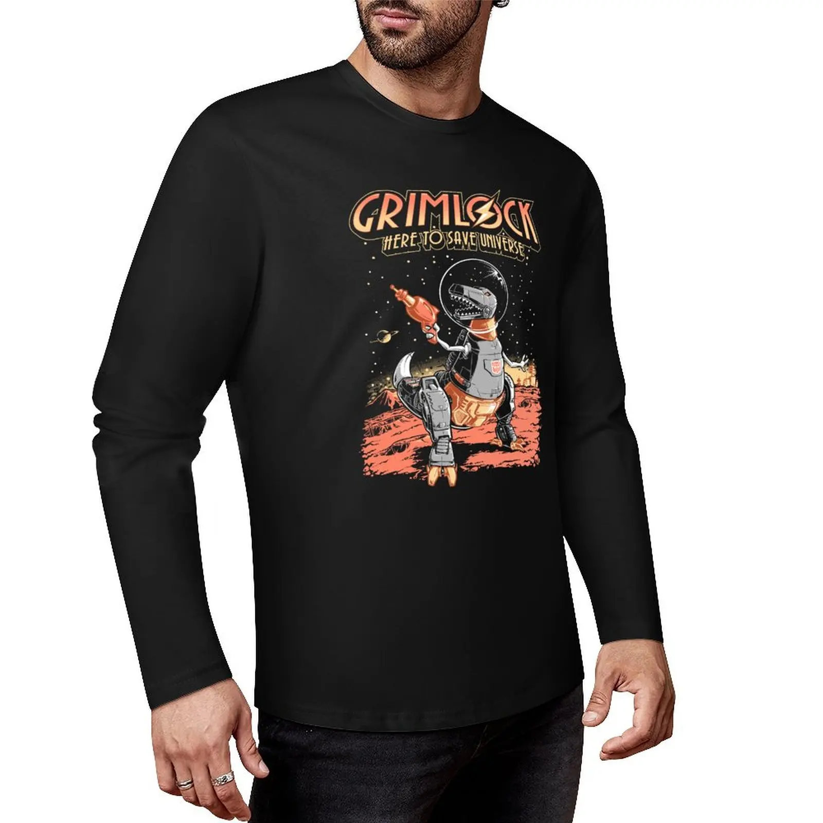 Space Pulp Robot Dinosaur Hero Long T-Shirt man clothes boys t shirts t shirt men
Space Pulp Robot Dinosaur Hero Long T-Shirt man clothes boys t shirts t shirt men