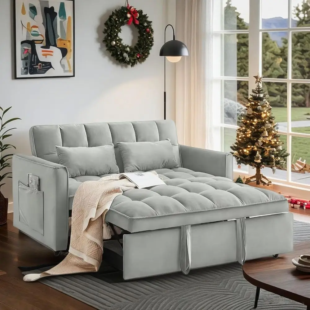 Трансформируемая кровать-софа, раскладной диван с боковыми столиками, 3-в-1, велюровый диван-кровать, раскладной диван с регулировкой
Трансформируемая кровать-софа, раскладной диван с боковыми столиками, 3-в-1, велюровый диван-кровать, раскладной диван с регулировкой