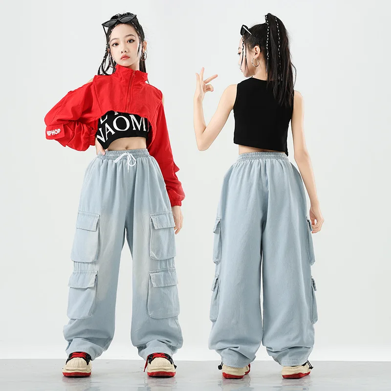 Детский костюм для джазовых танцев, комплект для уличных танцев в стиле хип-хоп, модный костюм для выступлений на сцене
Детский костюм для джазовых танцев, комплект для уличных танцев в стиле хип-хоп, модный костюм для выступлений на сцене