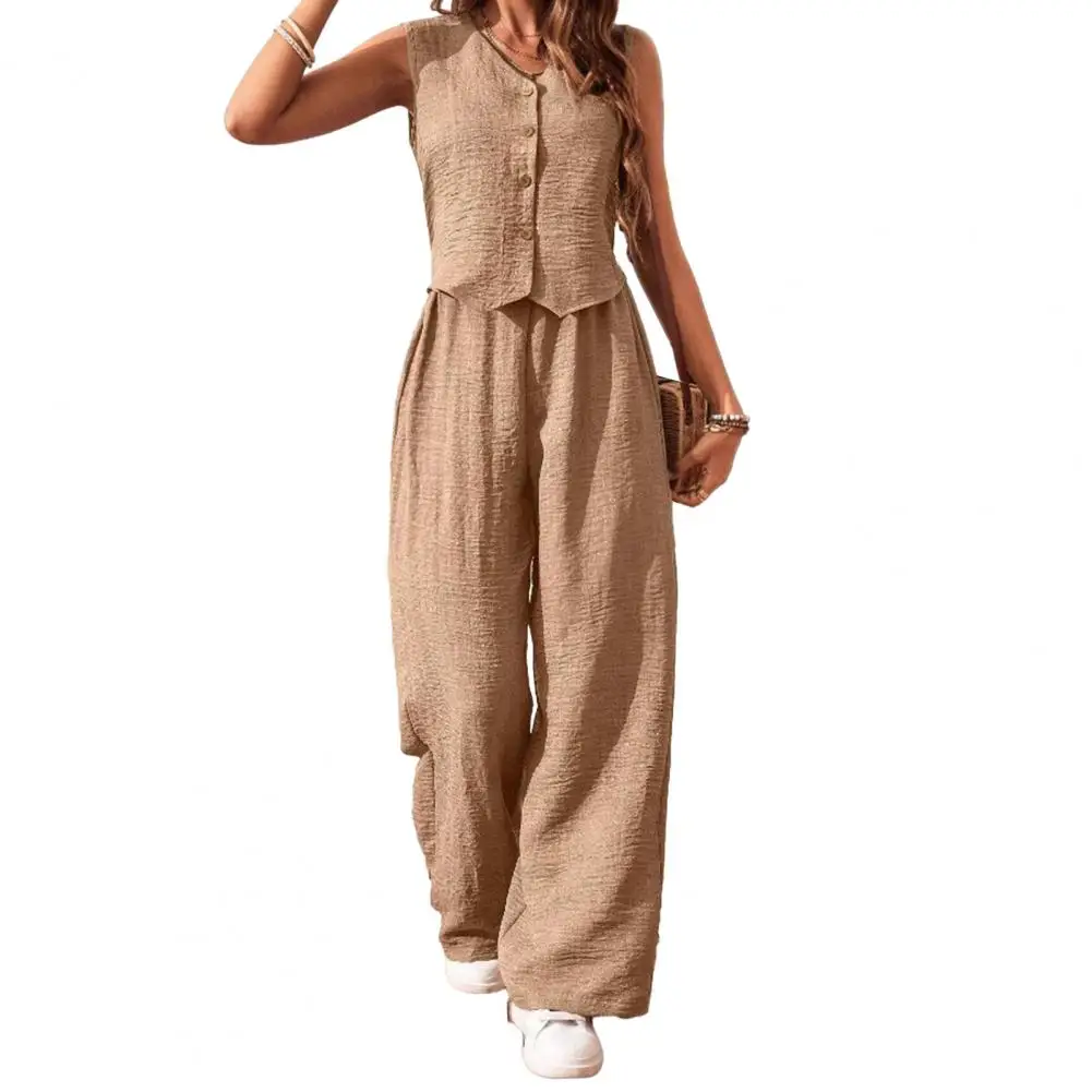 2025 Woman Elegant 2-Piece Pant Sets Casual Vest and Pants Sets Old Money Style Suits 2pcs Outfits Wide Leg Trouser Sets Clothes
2025 Woman Elegant 2-Piece Pant Sets Casual Vest and Pants Sets Old Money Style Suits 2pcs Outfits Wide Leg Trouser Sets Clothes