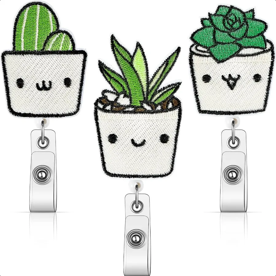 3 Pack Plant Badge Reels Cute 24 Inch Retractable Badge Holders Pack with Swivel Clip Funny ID Name Reels Holders for Office W
3 Pack Plant Badge Reels Cute 24 Inch Retractable Badge Holders Pack with Swivel Clip Funny ID Name Reels Holders for Office W