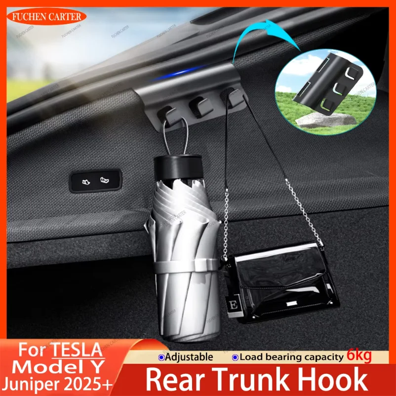 For Tesla Model Y YL Juniper Rear Trunk Hook Seat Button Cargo Grocery Shopping Bag Holder Umbrella Hanger Storage Accessories
For Tesla Model Y YL Juniper Rear Trunk Hook Seat Button Cargo Grocery Shopping Bag Holder Umbrella Hanger Storage Accessories