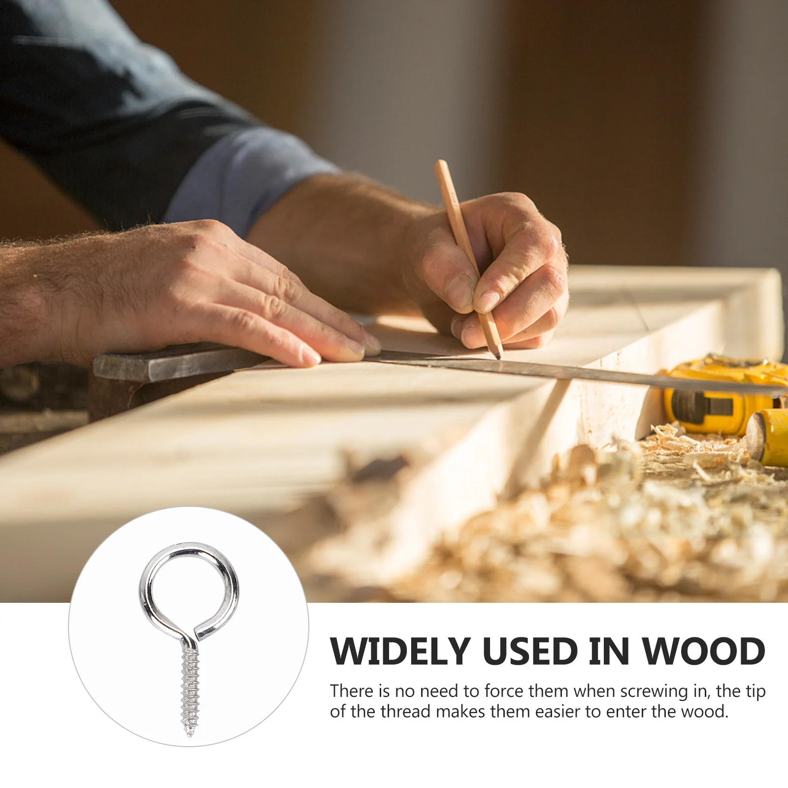 36pcs 26Mm Sheep Eye Hook Self-Tapping Threaded Ceiling Hook For Plants Lights Keys Cups Indoor Outdoor Use Silver Ring Screw
36pcs 26Mm Sheep Eye Hook Self-Tapping Threaded Ceiling Hook For Plants Lights Keys Cups Indoor Outdoor Use Silver Ring Screw