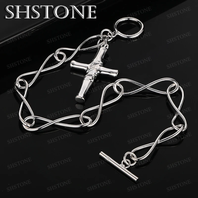 Fine 925 Sterling Silver Bracelet For Women Men Party Engagement Wedding Gift Fashion Trend Jewelry Ornament Accessories
Fine 925 Sterling Silver Bracelet For Women Men Party Engagement Wedding Gift Fashion Trend Jewelry Ornament Accessories