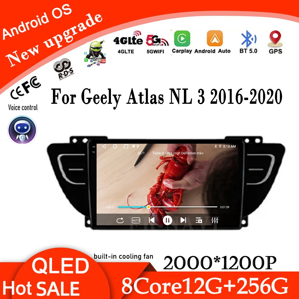 Для Geely Atlas NL 3 2016-2020 Android 14 автомобильный аудиоплеер авторадио 4G Wi-Fi стерео экран Carplay видео мультимедиа
Для Geely Atlas NL 3 2016-2020 Android 14 автомобильный аудиоплеер авторадио 4G Wi-Fi стерео экран Carplay видео мультимедиа