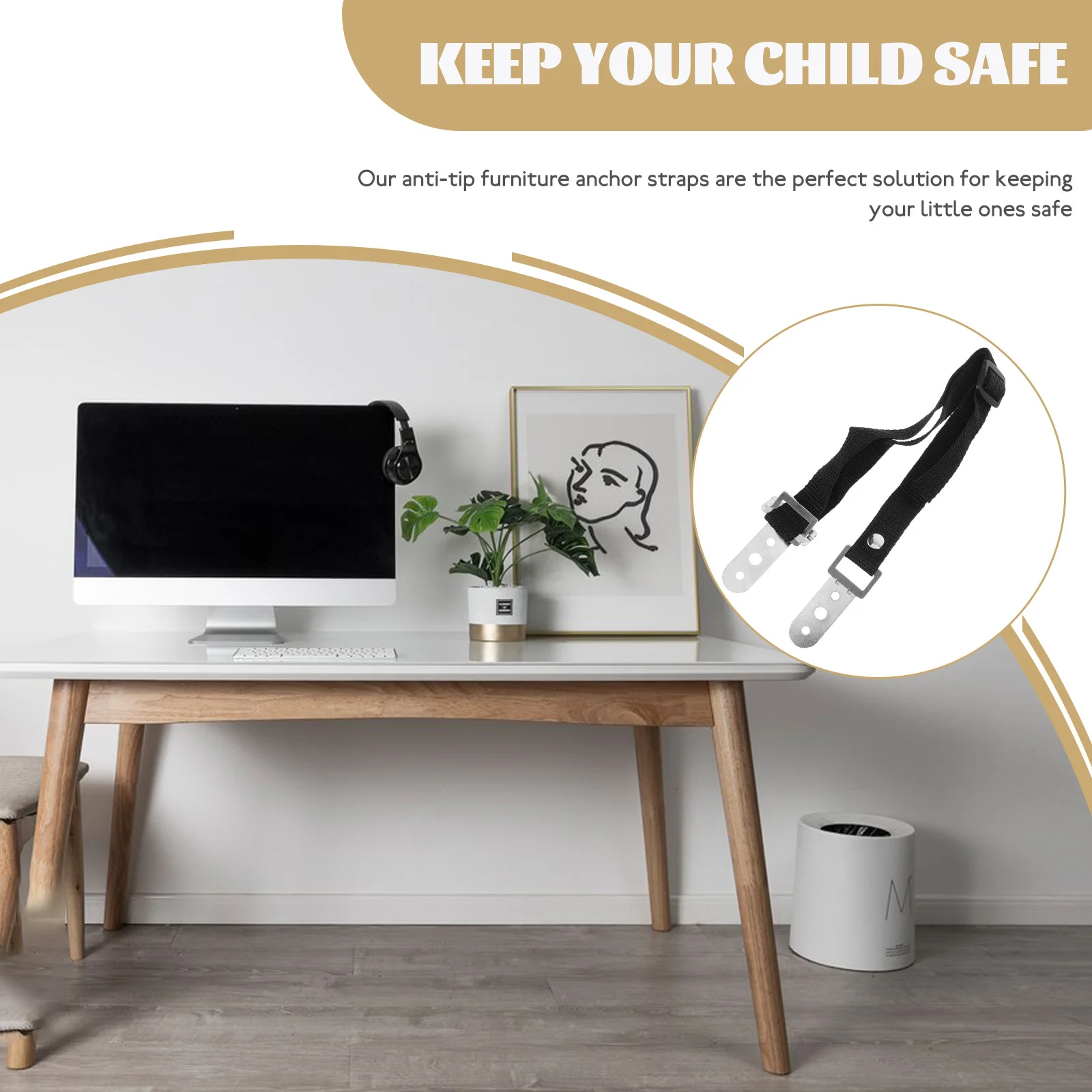 2 шт., мебельные анкеры с защитой от опрокидывания, сверхмощные настенные ремни для шкафа, книжной полки, безопасный комплект для защиты детей
2 шт., мебельные анкеры с защитой от опрокидывания, сверхмощные настенные ремни для шкафа, книжной полки, безопасный комплект для защиты детей