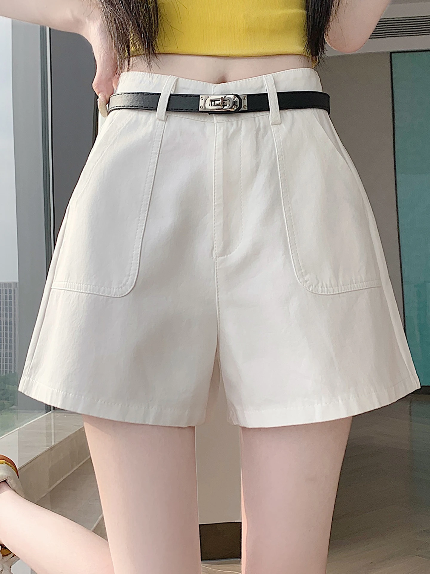 Womens Loose Wide Leg Short Pants Summer Casual Comfortable Washed Cotton Workwear High Waist Straight Tube Pants
Womens Loose Wide Leg Short Pants Summer Casual Comfortable Washed Cotton Workwear High Waist Straight Tube Pants
