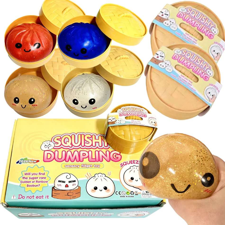 Hot 1-12pcs Glitter Dumpling Glitter Dumpling Squishy with Box Dumplings Sensory Squeeze Toy for Stress Relief blind box
Hot 1-12pcs Glitter Dumpling Glitter Dumpling Squishy with Box Dumplings Sensory Squeeze Toy for Stress Relief blind box