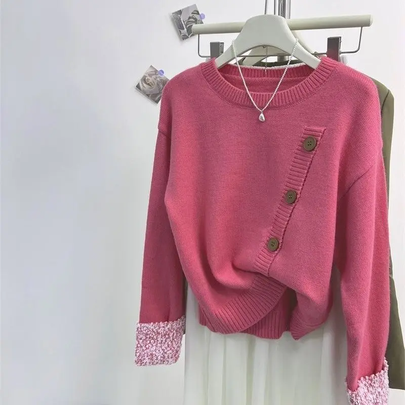 Sweet Knitted Sweater Loose Overhead Design Heavy Industry High-End Fraant Sle 2025 Lazy Design Women's Faion Winter Wo...
Sweet Knitted Sweater Loose Overhead Design Heavy Industry High-End Fraant Sle 2025 Lazy Design Women's Faion Winter Wo...