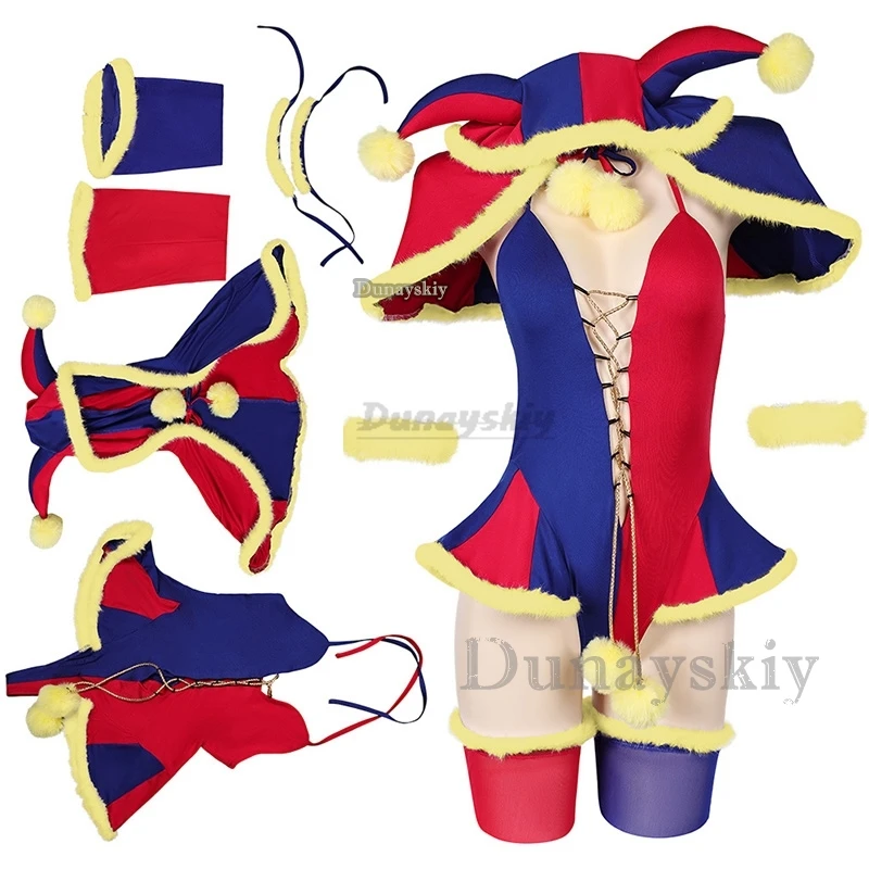 Magic Parmni Circus cosplay romper Pamney Clown costume novelty Adult Women Jumpsuit Hooded Cape Outfits Halloween Carnival Suit
Magic Parmni Circus cosplay romper Pamney Clown costume novelty Adult Women Jumpsuit Hooded Cape Outfits Halloween Carnival Suit