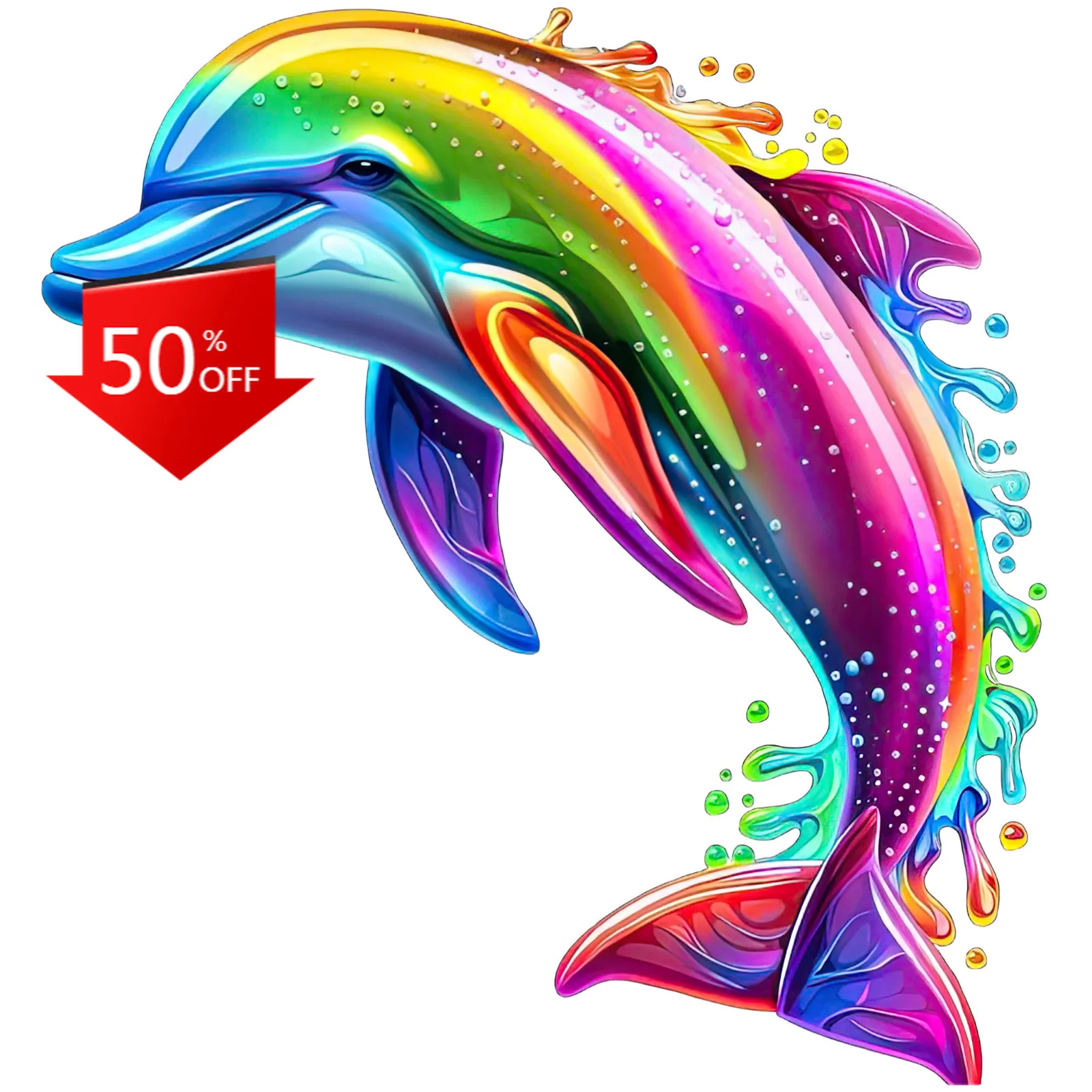 Rainbow Dolphin StickerBeautiful Colorful Retro Car Laptop Window Bumper Waterproof Vinyl Decal Gift Retro Aesthetic Funny
Rainbow Dolphin StickerBeautiful Colorful Retro Car Laptop Window Bumper Waterproof Vinyl Decal Gift Retro Aesthetic Funny