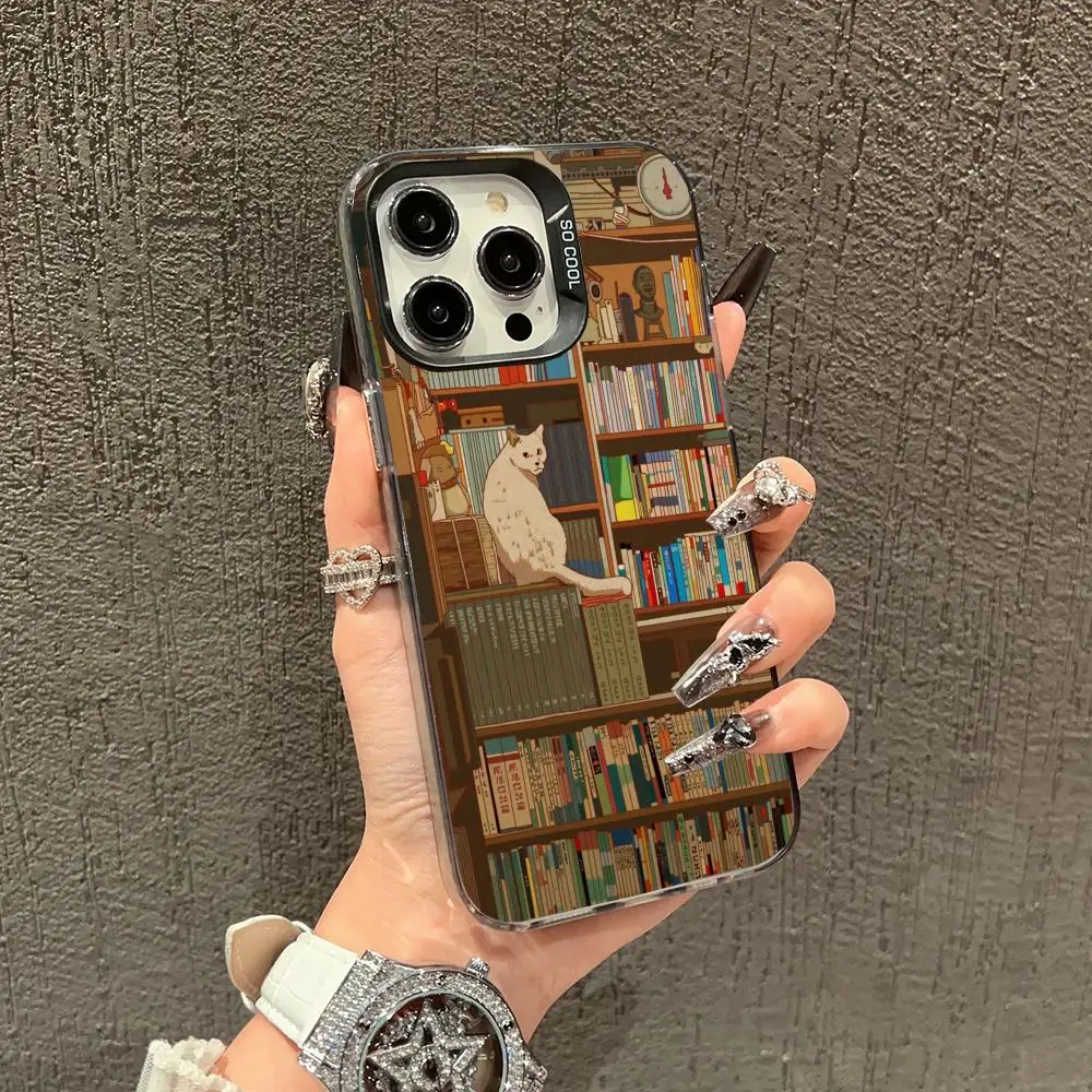 Cat on the bookshelf Phone Case case for iPhone17 16 15 14 13 12 11 Pro/ Max/Plus shock-proof rear cover anti-fingerprint
Cat on the bookshelf Phone Case case for iPhone17 16 15 14 13 12 11 Pro/ Max/Plus shock-proof rear cover anti-fingerprint
