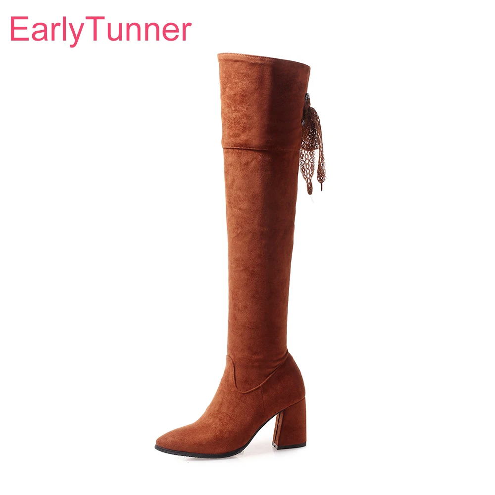 New Winter Fashion Black Yellow Women Thigh High Riding Boots High Square Heels Lady Nude Shoes Plus Small Big Size 10 32 43 47
New Winter Fashion Black Yellow Women Thigh High Riding Boots High Square Heels Lady Nude Shoes Plus Small Big Size 10 32 43 47